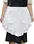 White apron tie at waist. Made of high quality cotton fabric and well sewn, which is durable and comfortable.
Which can easily expand the waist from 23 in to 61 in, suitables for both children and adults.